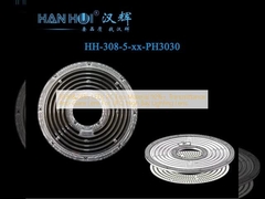 3030&2835 đèn LED PC Eco-vật liệu 92%+ Transmittance Anti-Glare Lens cho UFO High Bay Lighting Lens