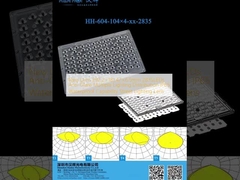 Ống kính mới 292.2×181.47×6.5mm 2835LED Phòng chống chói nhiều ánh sáng Phân phối Đèn ánh sáng đường phố