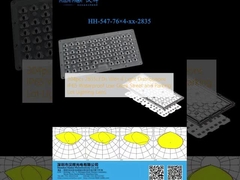 304pcs 2835LEDs với 4 phân phối ánh sáng IP65 chống thấm nước Đèn chiếu sáng đường phố và bãi đậu xe