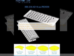 Độ chính xác quang học 168pcs 3030 đèn LED ống kính đa góc lựa chọn thậm chí phân phối thiết kế