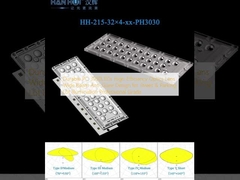 PC 3030LED bền hiệu suất cao quang học ống kính chùm rộng thiết kế chống chói cho đường phố & Đường đỗ xe chiếu sáng chuyên nghiệp