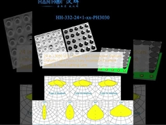 24 trong 1 3030 đèn LED Bảy tùy chọn phân phối ánh sáng Điểm xuất ánh sáng đồng nhất Dễ cài đặt Đẹp đường phố & ánh sáng lũ ống kính