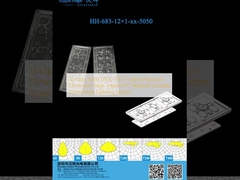 12 × 1pcs 5050 đèn LED 173 × 71.4mm Kích thước chính xác Vật liệu PC tác động cao Đèn chiếu sáng đường phố / khu vực bền