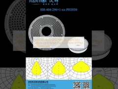 φ263.03 × 9mm UFO High Bay Light Lens 296pcs Đèn hạt Kiểm soát quang học chính xác Industria Lens