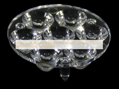 Vật liệu PMMA bền bỉ với độ truyền sáng trên 93% φ34.8mm Ống kính kích thước chính xác cho đèn pin