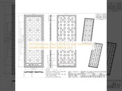 Kích thước 345*130mm 224pcs 3030LEDs Ống kính đèn đường bằng vật liệu bền, độ truyền sáng cao