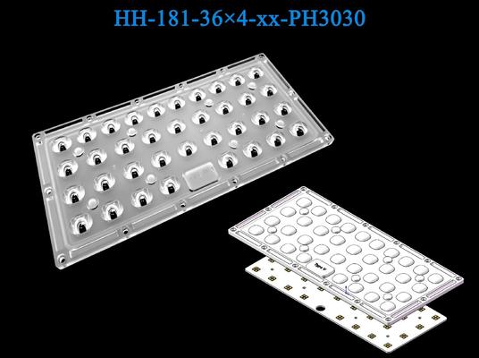 144 pcs 3030/2835 LEDs Durable PC Material Water Resistant Lens For Street & Parking Lot Lighting