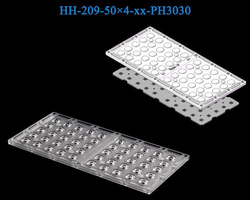 200pcs 3030LEDs Eco PC Material Low Glare Screw Installation High Lumen Led Street Light Lens