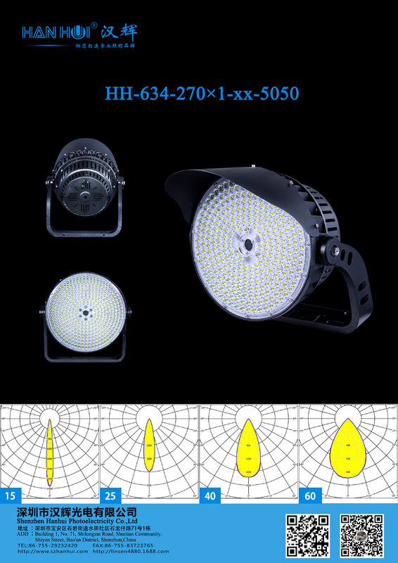 600W Stadium LED Lighting Lens 270x1 5050LEDs 340mm PC